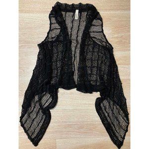Decorated Originals Black Mesh Knit Cardigan 2XL
